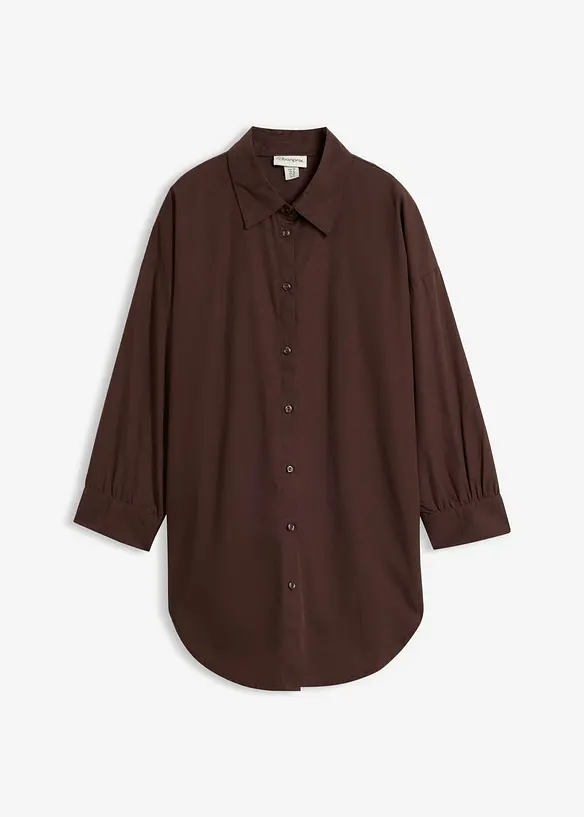 Oversize-Hemd aus Baumwolle mit 3/4 Arm, bonprix