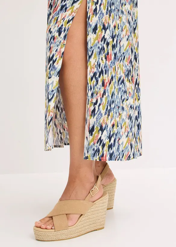 Maxikleid aus flie&szlig;ender Viskose, bonprix