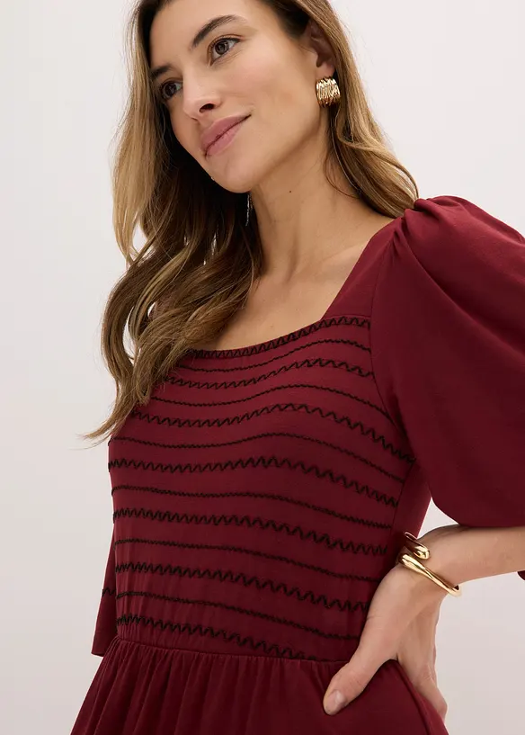 Robe longue et fluide en viscose extensible, bonprix