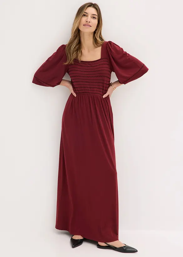 Robe longue et fluide en viscose extensible, bonprix