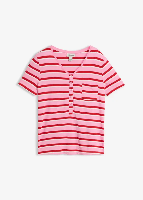 T-shirt en coton m&eacute;lang&eacute;, bonprix