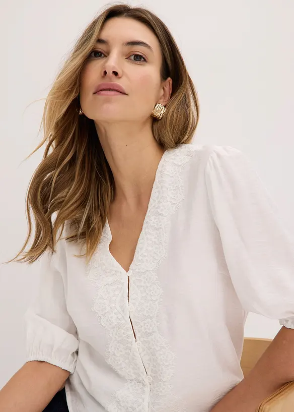 Blouse manches courtes, bonprix