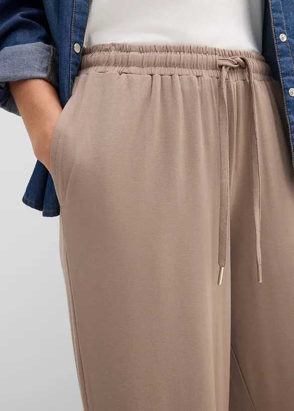 Jersey-Hose aus flie&szlig;ender Viskose, bonprix