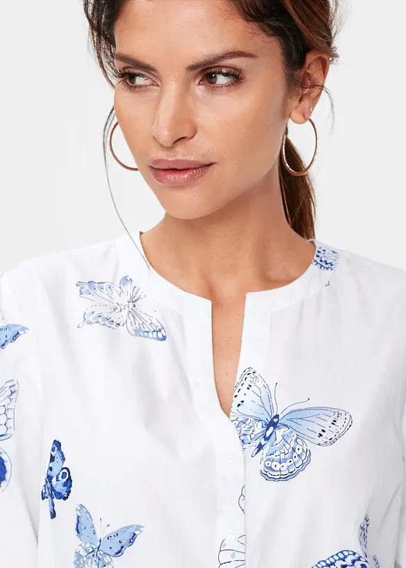 Chemisier imprim&eacute; en viscose, bonprix