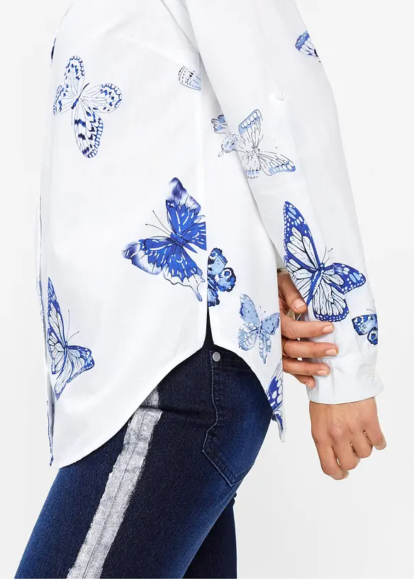 Chemisier imprim&eacute; en viscose, bonprix