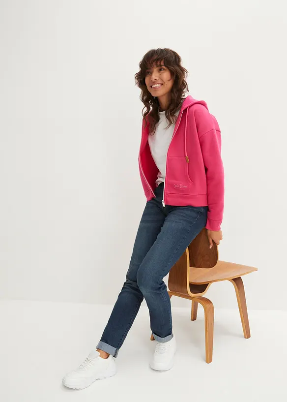 Straight Jeans High Waist, Stretch, bonprix