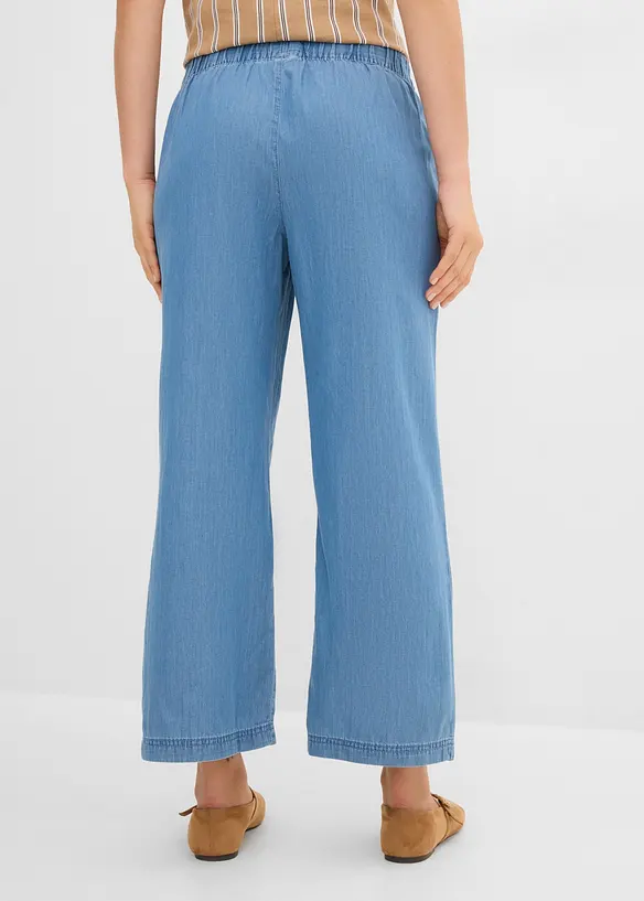 Wide-Leg-Jeans, High Waist, cropped, bonprix