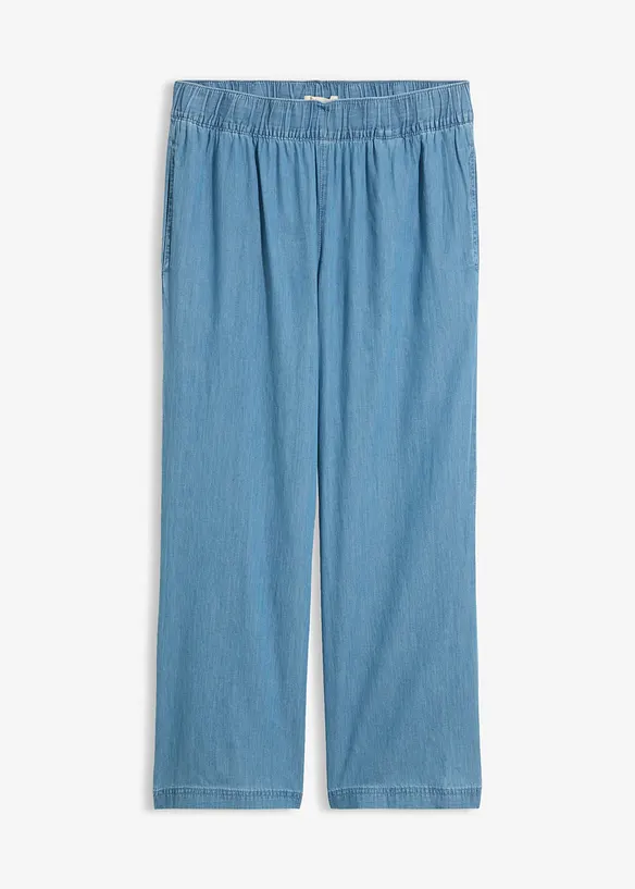 Wide-Leg-Jeans, High Waist, cropped, bonprix