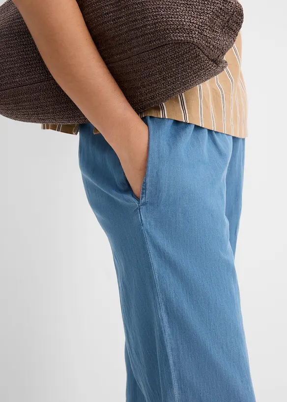 Wide-Leg-Jeans, High Waist, cropped, bonprix