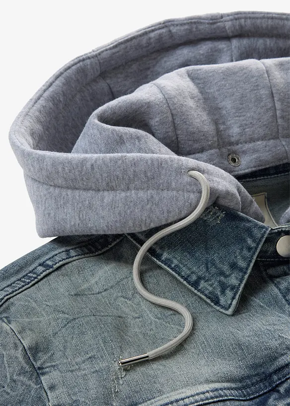Veste en jean &agrave; capuche, bonprix