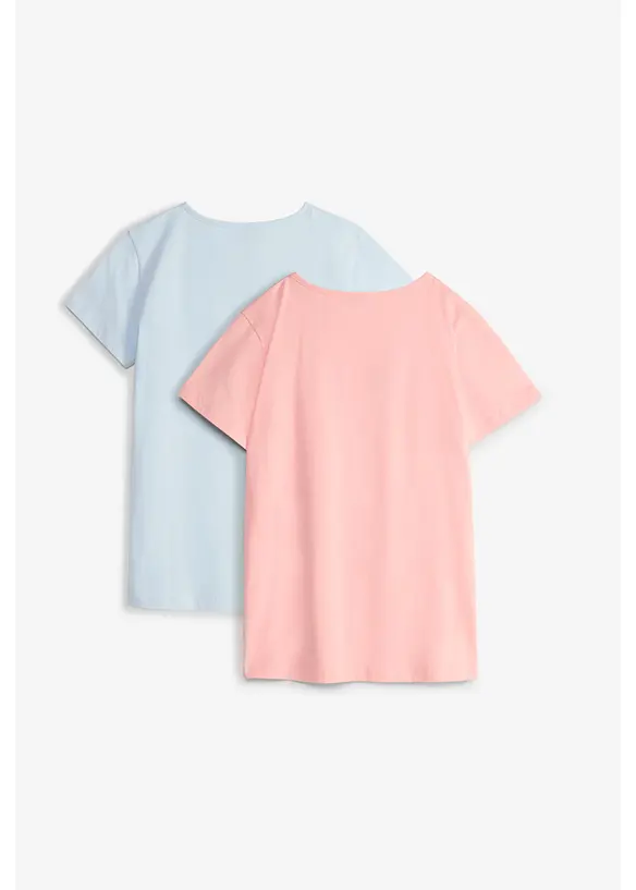 T-Shirt aus reiner Bio-Baumwolle (2er Pack), bonprix