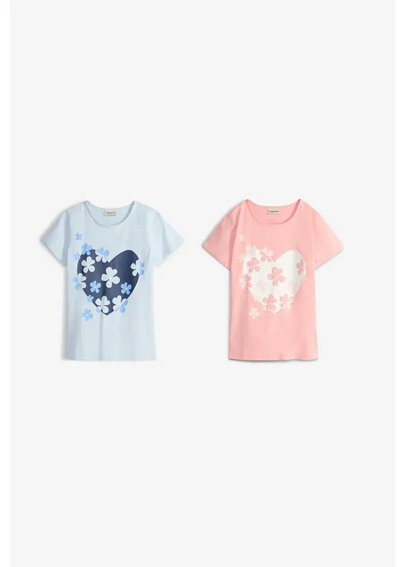 T-Shirt aus reiner Bio-Baumwolle (2er Pack), bonprix