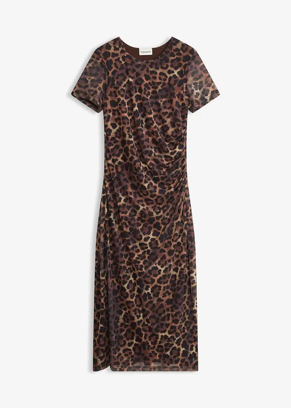 Robe midi en mesh doux, bonprix
