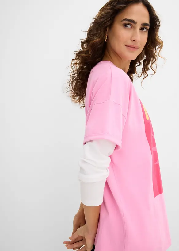 T-shirt oversize 100% coton, bonprix