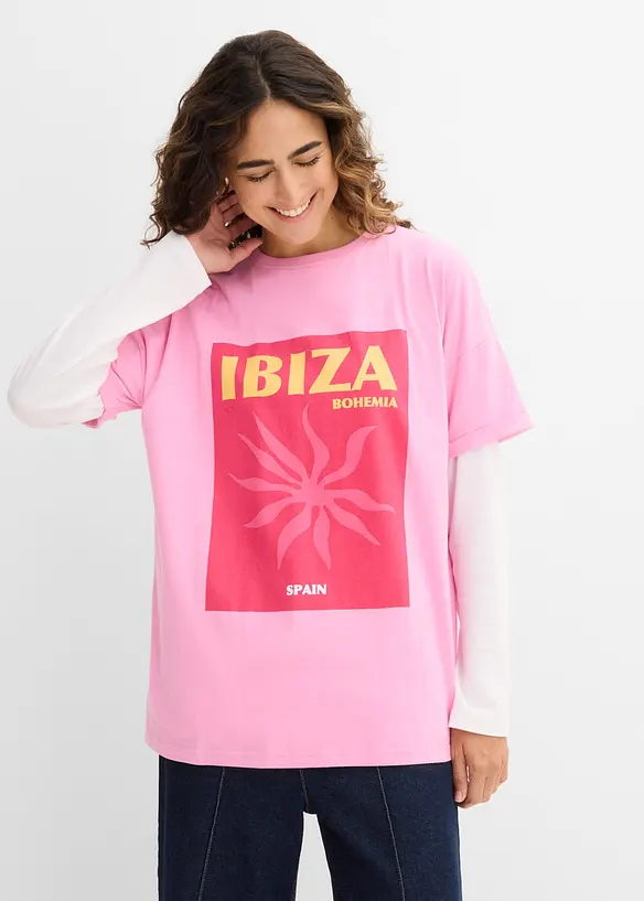 T-shirt oversize 100% coton, bonprix