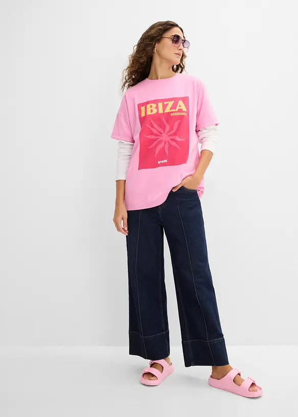 T-shirt oversize 100% coton, bonprix