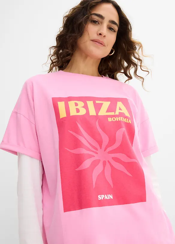 T-shirt oversize 100% coton, bonprix