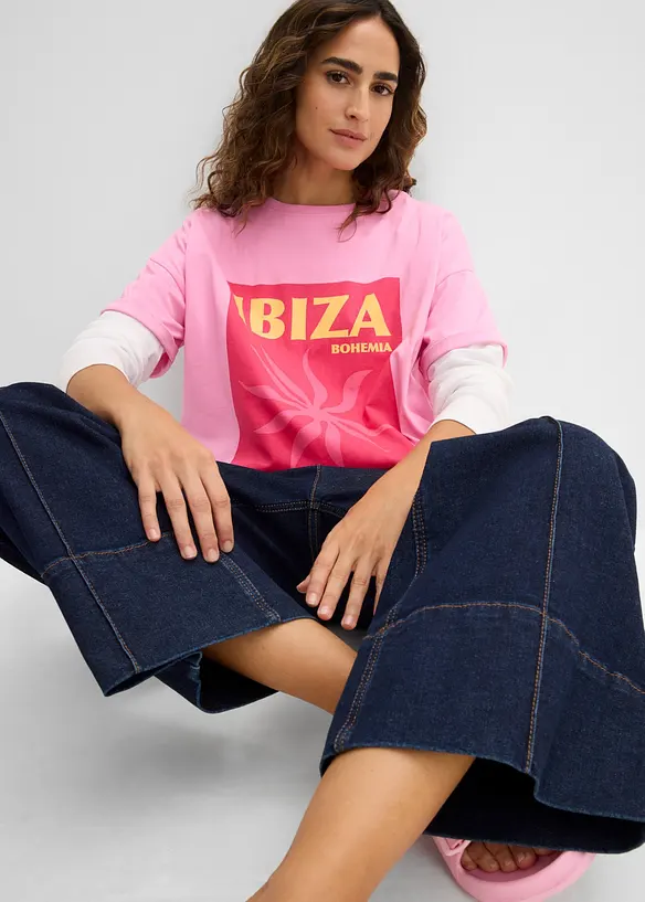 T-shirt oversize 100% coton, bonprix