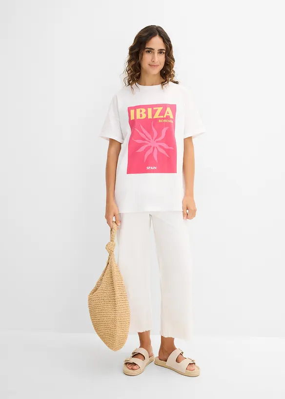 T-shirt oversize 100% coton, bonprix