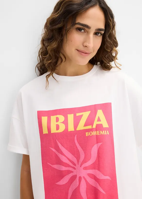 T-shirt oversize 100% coton, bonprix