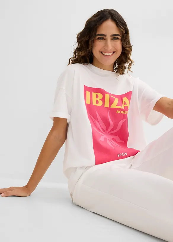 T-shirt oversize 100% coton, bonprix