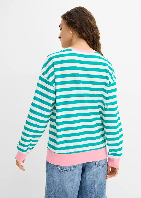 Sweat oversize 100% coton, bonprix