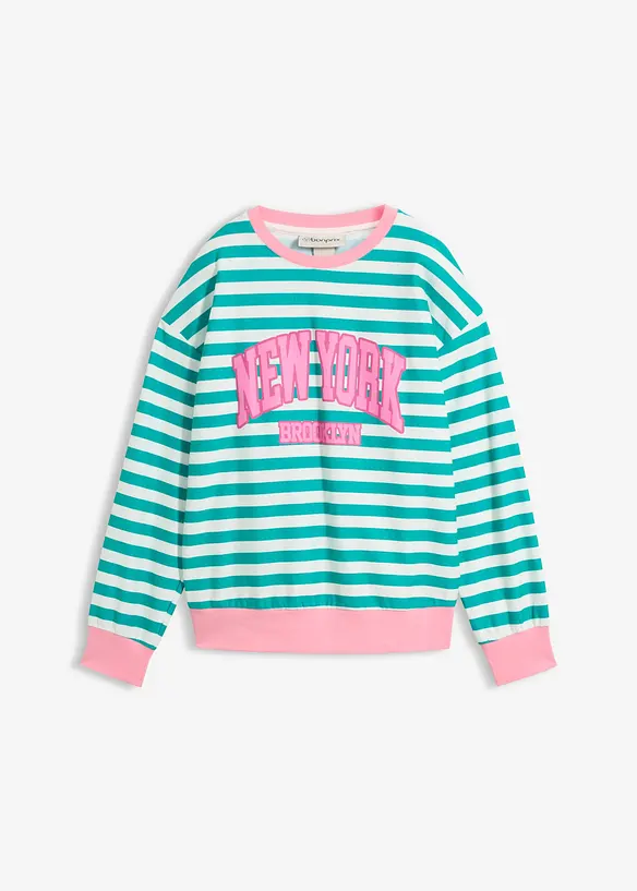 Sweat oversize 100% coton, bonprix