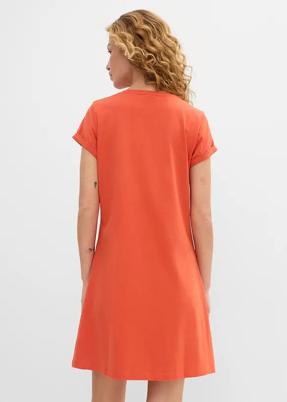 Shirtkleid aus reiner Bio-Baumwolle, bonprix