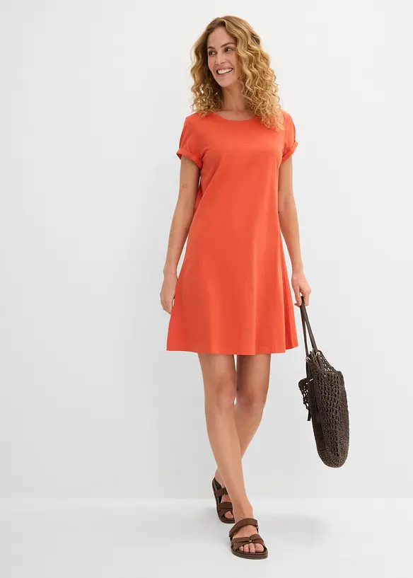 Shirtkleid aus reiner Bio-Baumwolle, bonprix