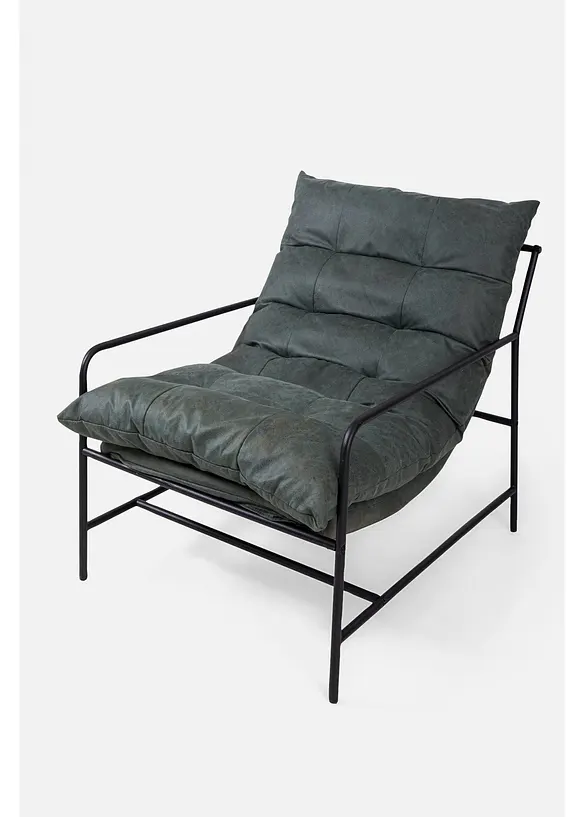 Fauteuil &agrave; pi&eacute;tement en m&eacute;tal, bonprix