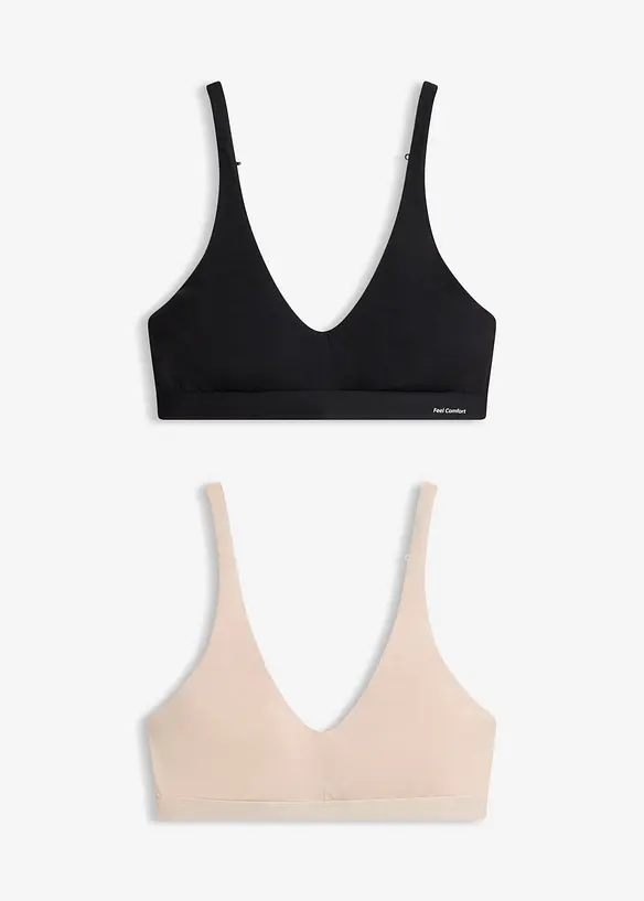 Feel Comfort Bralette aus softem Modal (2er Pack), bonprix