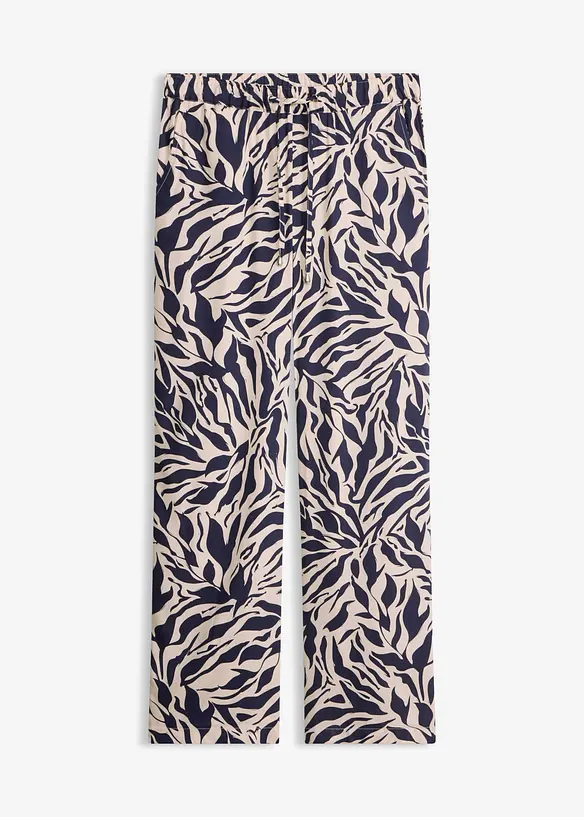 Pantalon taille extensible en viscose fluide, bonprix