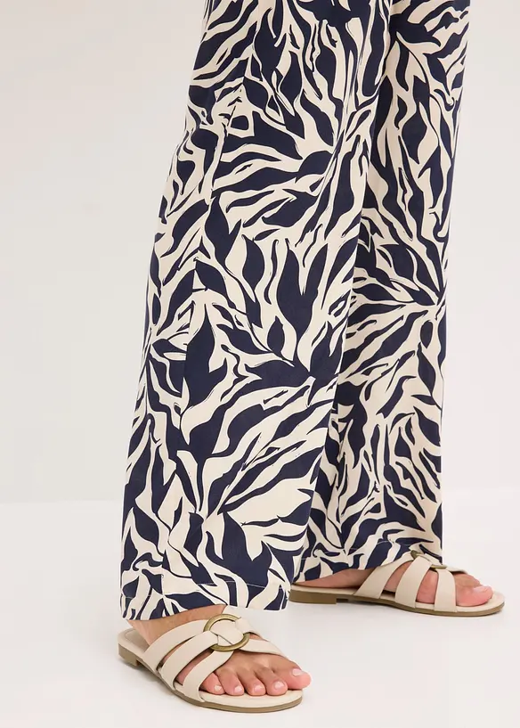 Pantalon taille extensible en viscose fluide, bonprix