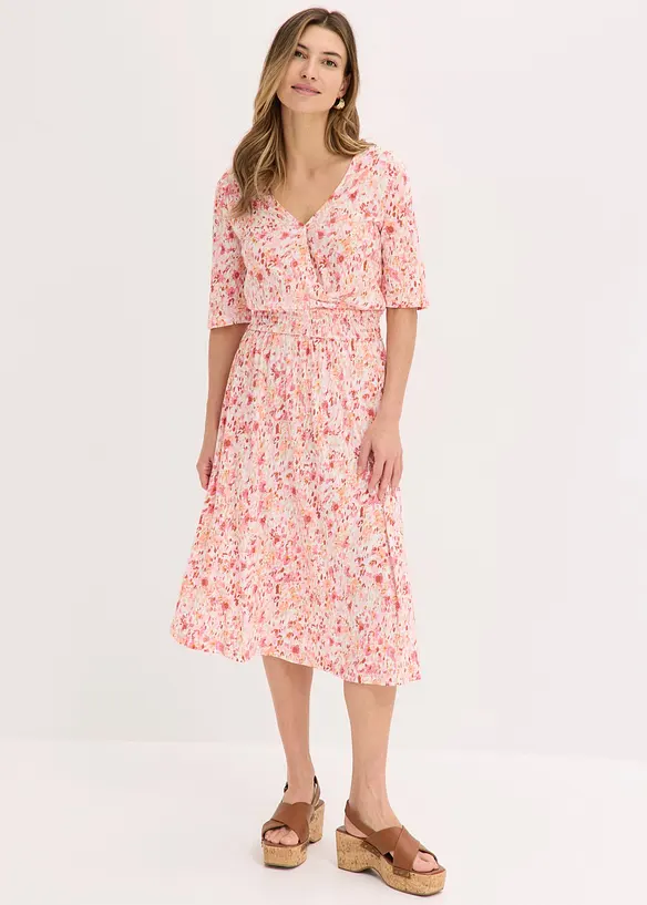 Jerseykleid aus flie&szlig;ender Viskose, bonprix