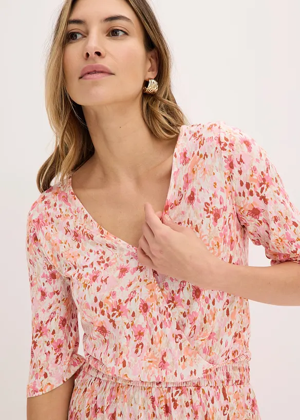 Jerseykleid aus flie&szlig;ender Viskose, bonprix