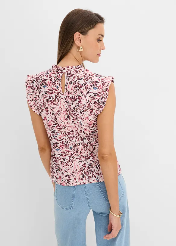 T-shirt en cr&ecirc;pe textur&eacute;, bonprix