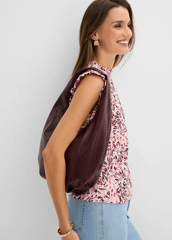 T-shirt en cr&ecirc;pe textur&eacute;, bonprix
