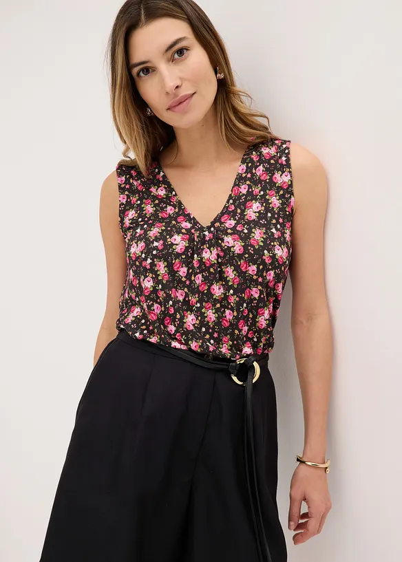 Jersey-Top aus Viskose-Mix, bonprix