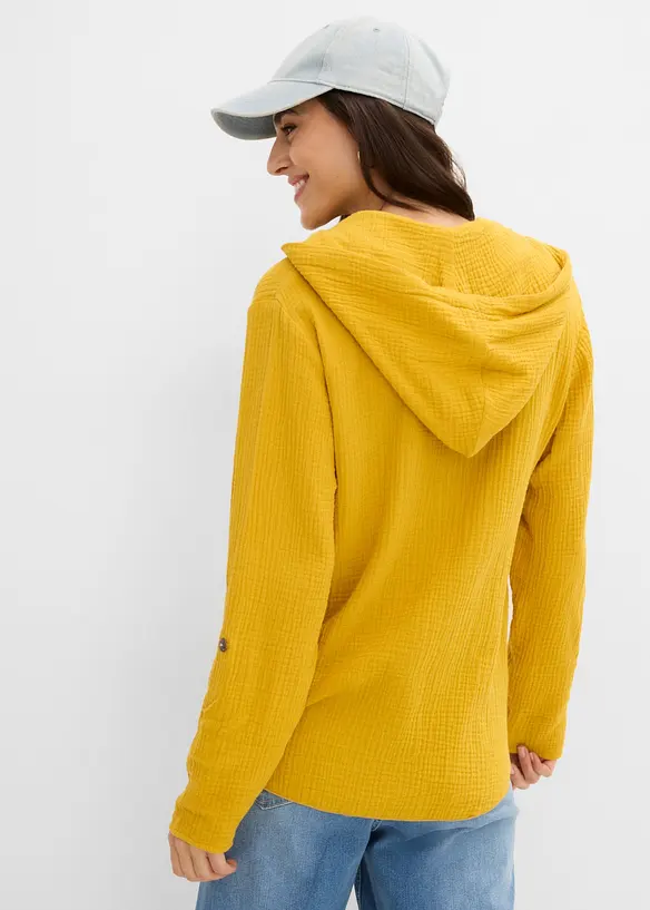 Schlupfbluse aus luftigem Musselin, bonprix