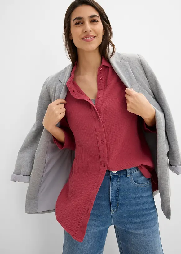 Hemdbluse aus Musselin, bonprix