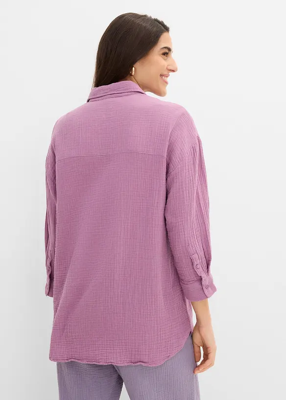 Hemdbluse aus Musselin, bonprix