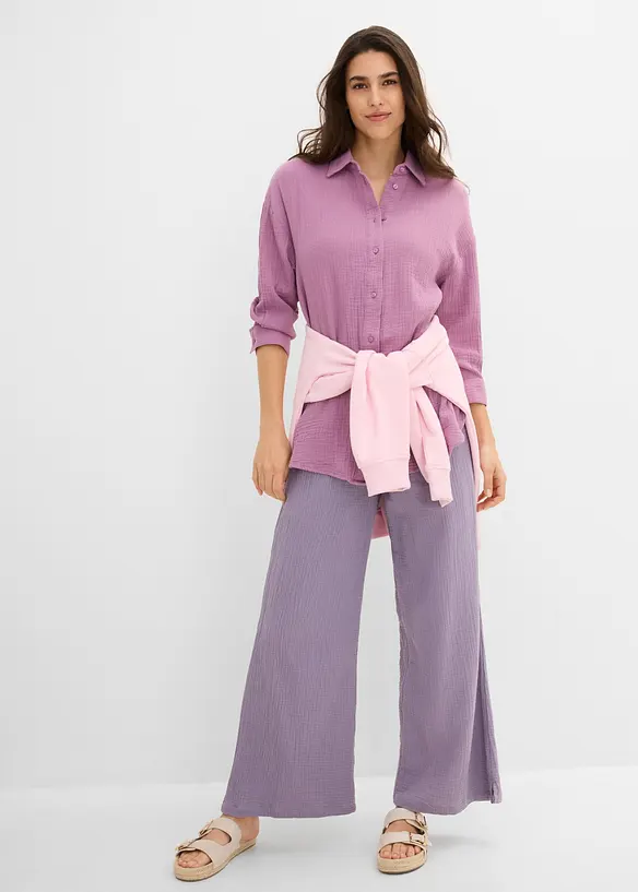 Hemdbluse aus Musselin, bonprix