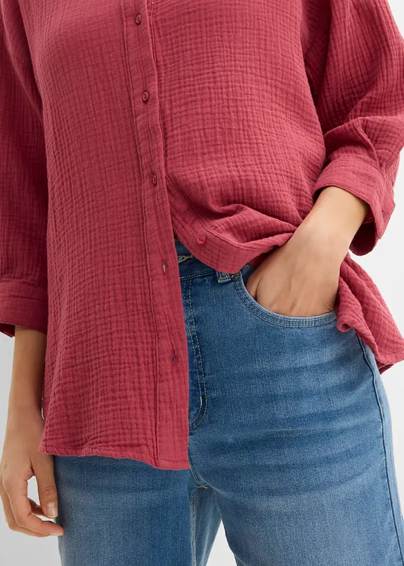 Hemdbluse aus Musselin, bonprix