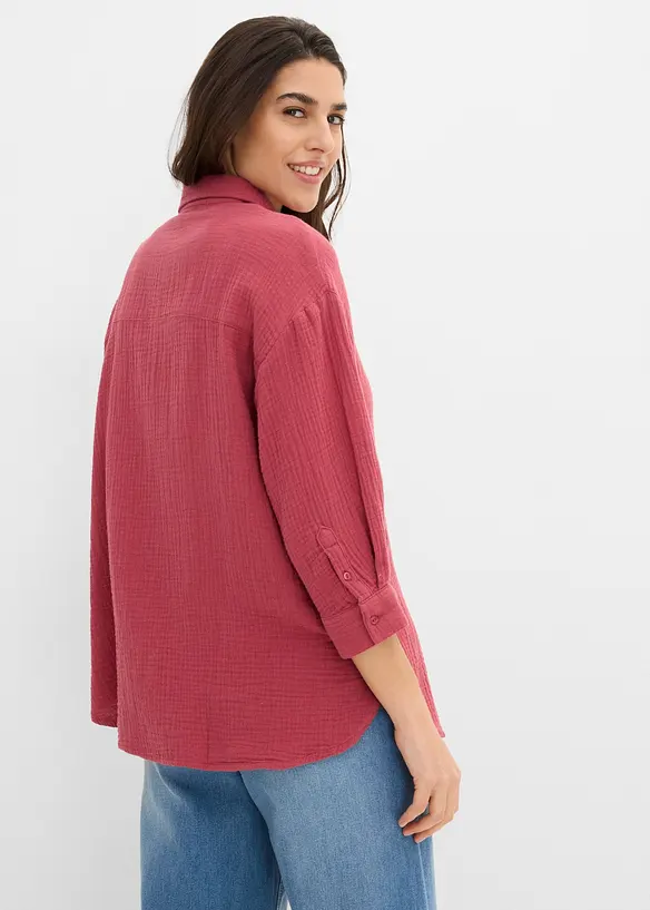 Hemdbluse aus Musselin, bonprix