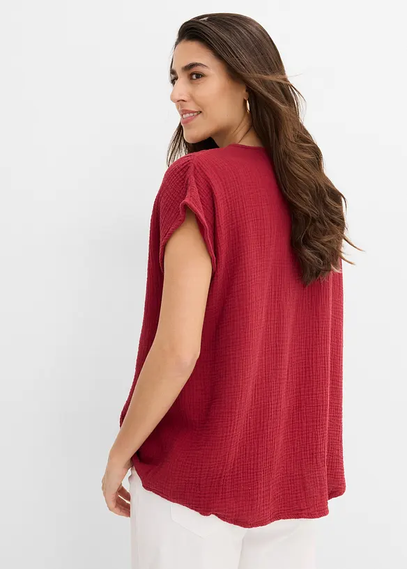 Blouse en gaze de coton douce, bonprix