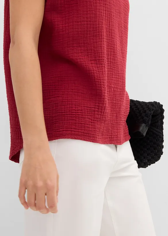 Blouse en gaze de coton douce, bonprix