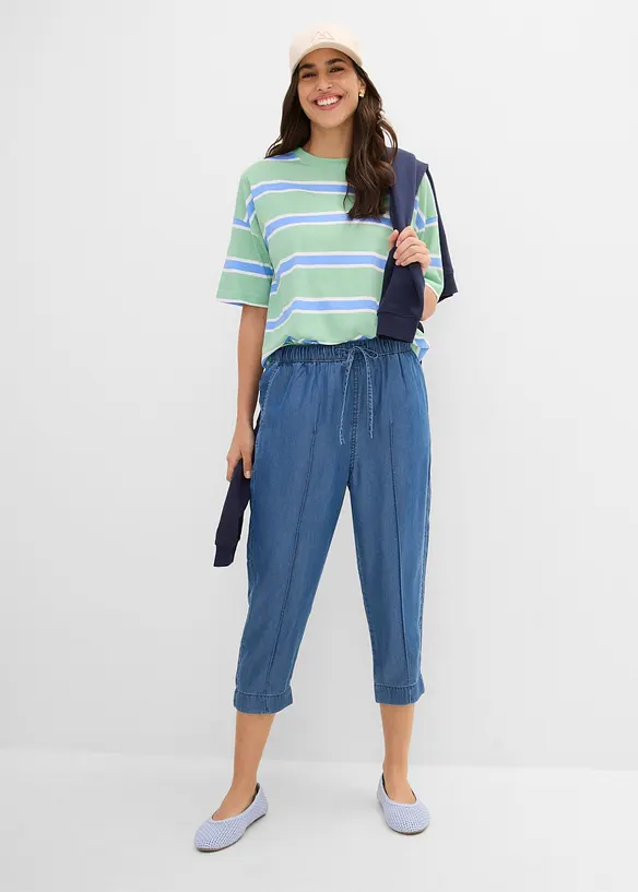 Karottenhose aus Lyocell, 7/8-L&auml;nge, bonprix