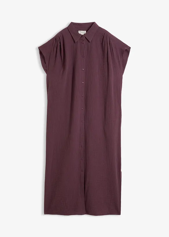 Kaftan-Kleid aus softem Musselin, bonprix