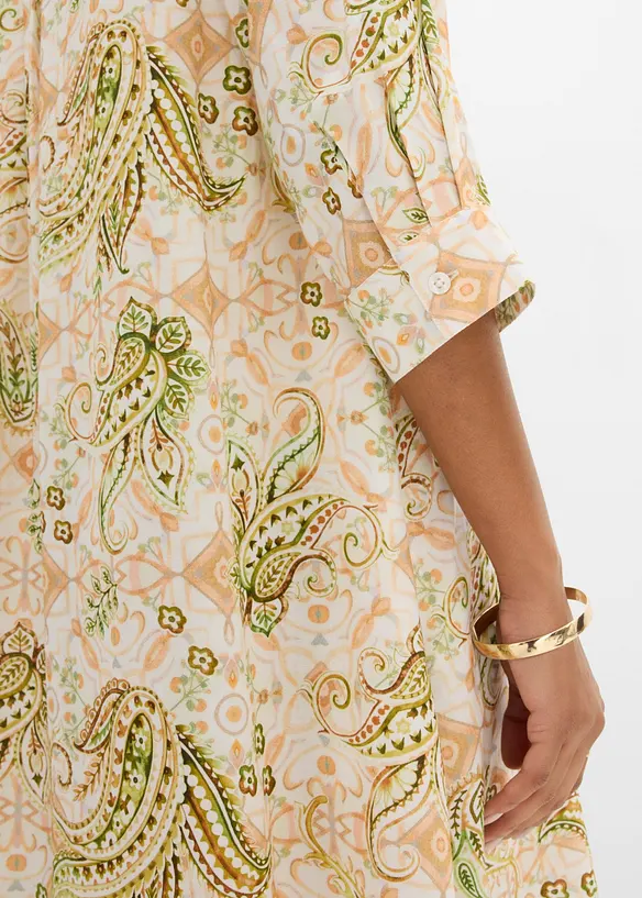 Hemdblusenkleid mit Paisley Design, bonprix