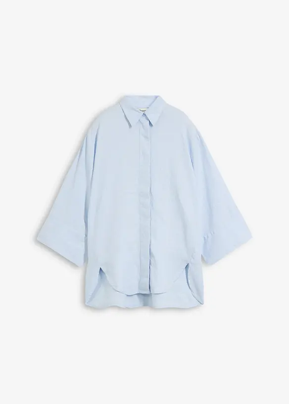 Hemdbluse aus k&uuml;hlendem Leinen-Mix, bonprix